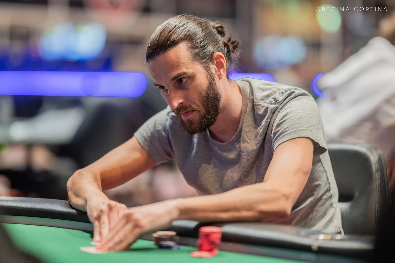 Andrew Sellergren at the poker table